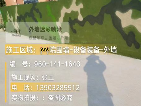 遵义 迷彩漆喷涂价格（按平方米计费）